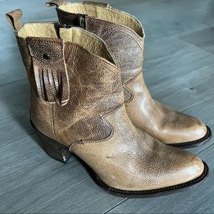 Reyme Cowgirl Boots Sz 26 Leather Booties